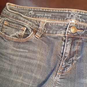 Ann Taylor Loft Curvy Boot Jeans